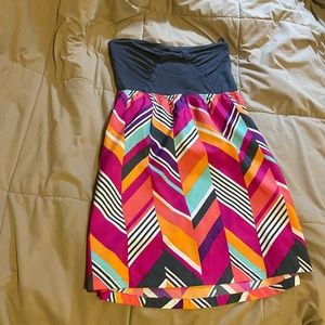 Roxy strapless mini dress, juniors large
